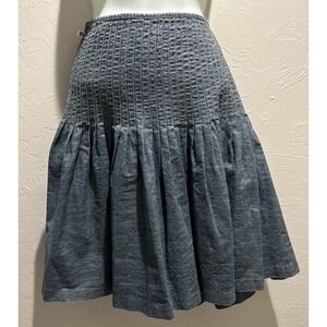 Polo Jeans Co Ralph Lauren Skirt Y2K Vintage Denim Pleated Cotton Women's 12 New